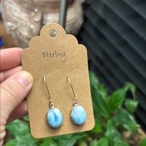 Sterling Silver Blue Earrings
